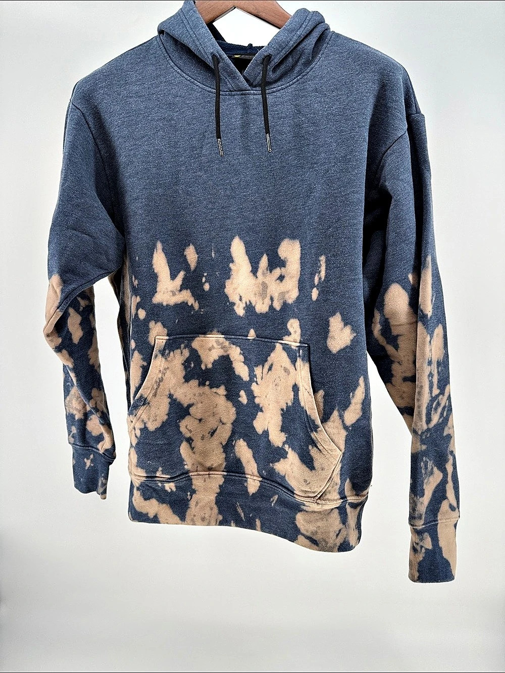 Zella Bleach Dye Hoodie in Blue & Brown Size Small
